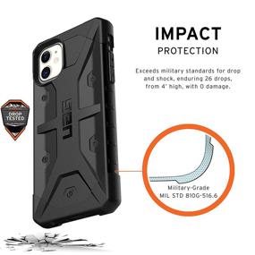 img 2 attached to 📱 UAG iPhone 11 [6.1-inch Screen] Pathfinder Rugged Case - Feather-Light, Military Drop Tested [Black]