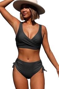 img 3 attached to Beachsissi Waisted Bikini Twist Swimsuit Women's Clothing for Swimsuits & Cover Ups