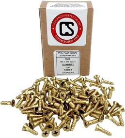 img 1 attached to 🔩 Premium Solid Brass Philips Screw Listing Fasteners: Top-quality fastening solution for screws