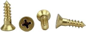 img 2 attached to 🔩 Premium Solid Brass Philips Screw Listing Fasteners: Top-quality fastening solution for screws