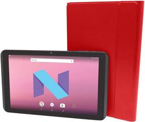 img 1 attached to 📱 Красный планшет Visual Land Prestige Elite 10QD, 10,1-дюймовый HD IPS-дисплей, четырехядерный процессор, операционная система Android 7, 16 ГБ памяти, 1 ГБ ОЗУ.