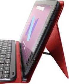 img 2 attached to 📱 Красный планшет Visual Land Prestige Elite 10QD, 10,1-дюймовый HD IPS-дисплей, четырехядерный процессор, операционная система Android 7, 16 ГБ памяти, 1 ГБ ОЗУ.