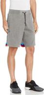 puma mens sweat shorts black logo