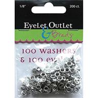 eyelet outlet qeye 169b: 100 eyelets with washers for all your crafting needs logo