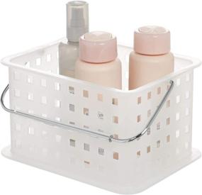 img 4 attached to 🧺 iDesign Spa Eco-Friendly Stackable Basket, 9.25&#34; x 6.69&#34; x 5.13&#34;, Frost