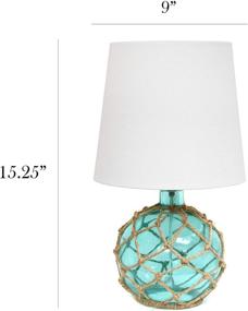 img 1 attached to 💡 Aqua Nautical Table Lamp - Elegant Designs LT1050-AQU