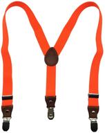 👧 elastic adjustable 1 inch y back clip suspenders for boys, girls, kids, and children - multiple vibrant colors! logo
