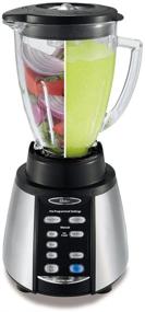 img 3 attached to 🥤 Oster Reverse Crush Counterforms Blender - 6-Cup Glass Jar, 7-Speed Settings - Brushed Stainless Steel/Black Finish - BVCB07-Z00-NP0