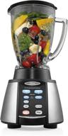 🥤 oster reverse crush counterforms blender - 6-cup glass jar, 7-speed settings - brushed stainless steel/black finish - bvcb07-z00-np0 логотип