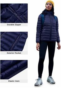 img 2 attached to 🧥 Versatile and Stylish: Wantdo Women's Packable Down Jacket - Lightweight Puffer Jacket with Hood - Perfect Winter Coat