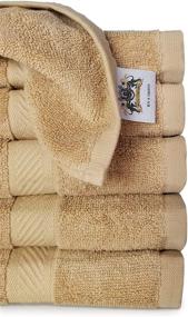 img 3 attached to 🛀 Royal Comfort 100% Bath Towels - 6-Pack, 24x48, 10.5 lbs/dz - Ideal for Pool, Gym, Spa, Dorm - Tan Color