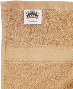 img 2 attached to 🛀 Royal Comfort 100% Bath Towels - 6-Pack, 24x48, 10.5 lbs/dz - Ideal for Pool, Gym, Spa, Dorm - Tan Color