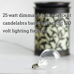 img 1 attached to 🔌 Jslinter 6 Pack 25w Wax Warmer Light Bulb for Scentsy Warmer - E12 Base Replacement Bulb, 110-130v Dimmable Clear Warm White