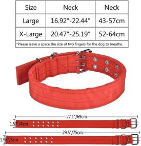 img 1 attached to 🐾 Ultimate Durability: Cdycam Adjustable Double Thick Heavy Duty Tough Nylon Military Dog Collar with Metal D Ring & Buckle