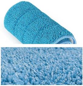 img 2 attached to Microfiber Spray Mop Replacement Pads - 8 Pack Wet Dry Floor Mops Refills, Reusable 16.5x5.5 Inch for Home &amp; Commercial Use, Blue