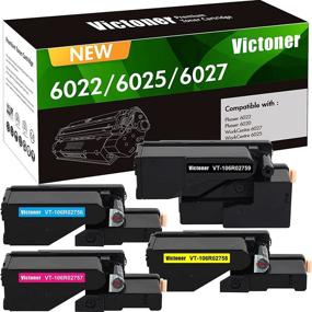 img 4 attached to VICTONER Xerox WorkCentre 6027 6025 Phaser 6022 6020 Printer Compatible Toner Cartridge Set (Black 106R02759, Cyan 106R02756, Magenta 106R02757, Yellow 106R02758) - 4-Pack