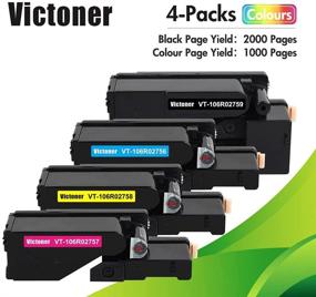 img 3 attached to VICTONER Xerox WorkCentre 6027 6025 Phaser 6022 6020 Printer Compatible Toner Cartridge Set (Black 106R02759, Cyan 106R02756, Magenta 106R02757, Yellow 106R02758) - 4-Pack