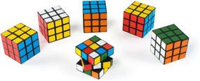 img 2 attached to 🎉 Mini Colorful 3x3 Cube Puzzle Game Toy for Party Favors - 6 Pack (24 Pack)