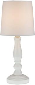img 4 attached to 💡 Chloe Table Lamp White - Stylish White Lamps for Bedrooms