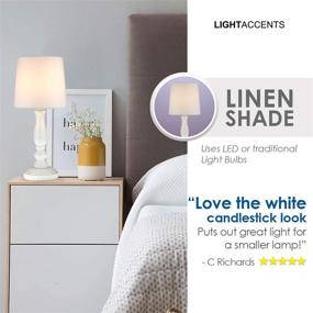img 1 attached to 💡 Chloe Table Lamp White - Stylish White Lamps for Bedrooms
