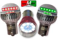 🛩️ enhanced led aircraft navigation light bulb set for clear positioning - 28vdc red/green/white, navmax series by aero-lites logo
