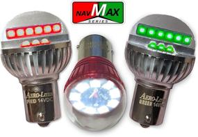 img 4 attached to 🛩️ Enhanced LED Aircraft Navigation Light Bulb Set for Clear Positioning - 28VDC Red/Green/White, NavMax Series by Aero-Lites