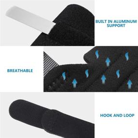 img 3 attached to 🖐️ Clispeed Finger Splint: Adjustable Trigger Finger Brace with Aluminum Support for Effective Pain Relief (Black)