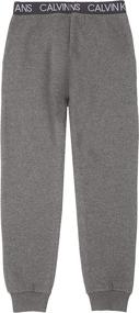 img 1 attached to 👕 Calvin Klein Boys' Clothing and Pants - Joggers with FA21Logo