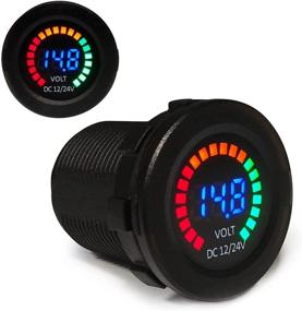 img 4 attached to ⚡️ iztor Universal Digital Display Voltmeter: Waterproof Voltage Meter with Green LED for 12V-24V DC Car Motorcycle Auto Truck