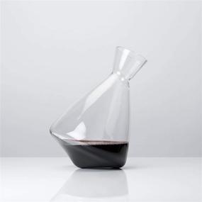 img 3 attached to Viski Rolling Wine Decanter: Lead-Free Crystal Modern Decanter for 🍷 Red or White Wine - 75 oz - Stunning Gift Set