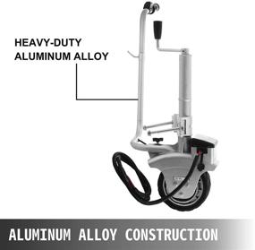 img 3 attached to 🚚 Happybuy Trailer Mover 350W 12V Electric Jack for Trailers - Max Load 5000Lbs - Trailer Jockey Wheel for Easy Maneuvering of Utility Trailers, Caravans, and Boats (12V/350W)