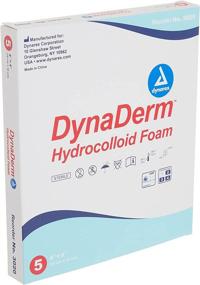 img 3 attached to 🩹 Dynarex Dynaderm Hydrocolloid Foam Dressing, 4 X 4", Pack of 5