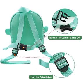 img 2 attached to 🦖 Dinosaur Kids Backpack Harness with Leash - Safety Backpack Leash for 1-5 Years Old Boys - Toddler Backpack Leash
