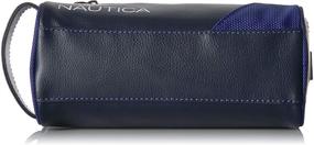 img 1 attached to Nautica Men's Top Zip Travel Kit Toiletry Bag Organizer: Simplify Your Travel With Style