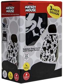 img 2 attached to 🐭 Disney Mickey Mouse Expressions Car Seat Cover - Universal Fit for Car, Truck, or SUV - 3-Piece Set with Headrest