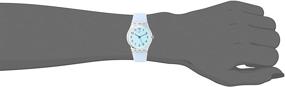 img 2 attached to 🔵 Swatch LADY Quartz Blue Silicone Strap Casual Watch, Model: LK396