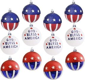 img 4 attached to 🎄 Optimized Search: Christmas Tree Ornament Set - Shatterproof Plastic Xmas Baubles and Garland