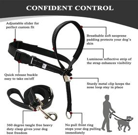 img 3 attached to 🐶 Ultimate Dog Head Collar with Leash: Stop Pulling & Train Your Dog Effortlessly