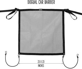 img 2 attached to Universal Fit Sturdy Mesh Dog Net Barrier - Easy to Install, Air Conditioning Friendly, Effortless to Clean &amp; Flexible Bungee Cords for Seat Movement