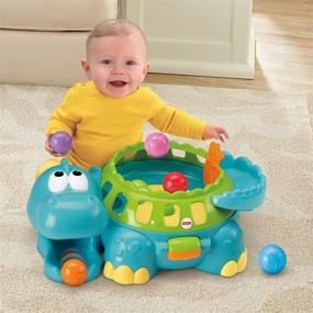 img 2 attached to 🦖 Fisher-Price Go Baby Go Poppity-Pop Musical Dino: An Amazon Exclusive for Stimulating Fun!