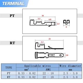 img 2 attached to 🏍️ Glarks Motorcycle Terminals Assortment: Connectors for Optimal Connection Efficiency