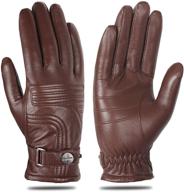 🧤 fioretto leather motorcycle gloves with touchscreen compatibility logo