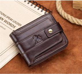 img 1 attached to Genuine Leather Blocking Wallets by LAOSHIZI