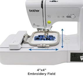 img 3 attached to 🧵 Brother Sewing and Embroidery Machine with 4 Star Wars Faceplates, 10 Downloadable Star Wars Designs, 80 Designs, 103 Built-In Stitches, 4" x 4" Hoop Area, 3.2" Touchscreen, and 7 Included Feet