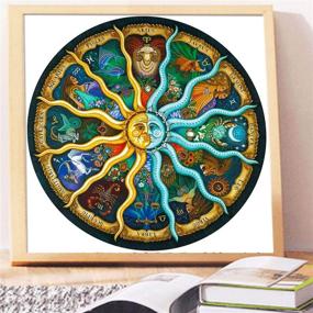 img 3 attached to 🌌 DIY Zodiac Sign Diamond Painting Kit for Adults - 5D Crystal Art with Tools and Accessories, Ideal Home Décor Craft Gift or Self Painting Experience