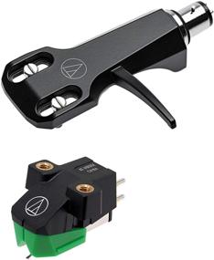 img 1 attached to Оживите свой виниловый опыт с помощью набора Audio-Technica AT-VM95E/H Turntable Headshell/Cartridge Combo Kit - выпуск "Ярко-зеленый!