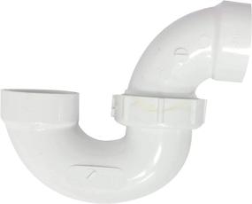 img 1 attached to 🚰 Canplas 193211N PVC DWV P-Trap with Union: 1 1/2-Inch, White (Pack of 2) - Premium Plumbing Solution