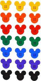 img 1 attached to 🔘 8433 Sew-Thru Mickey Disney Button Embellishments - Enhance Your Dressing