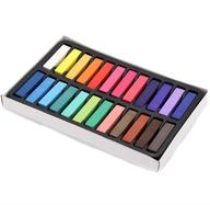 🎨 non-toxic soft pastel hair chalk pens - temporary hair dye in 24 colorful shades. perfect birthday gift for girls of all ages. logo