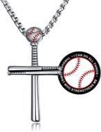 xiexiela athletes necklace stainless baseball logo